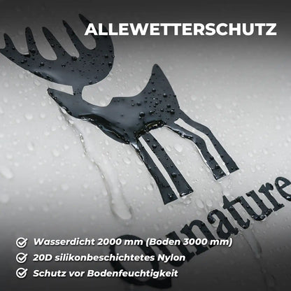 qunature zelt mit allewetterschutz und wasserdichtigkeit