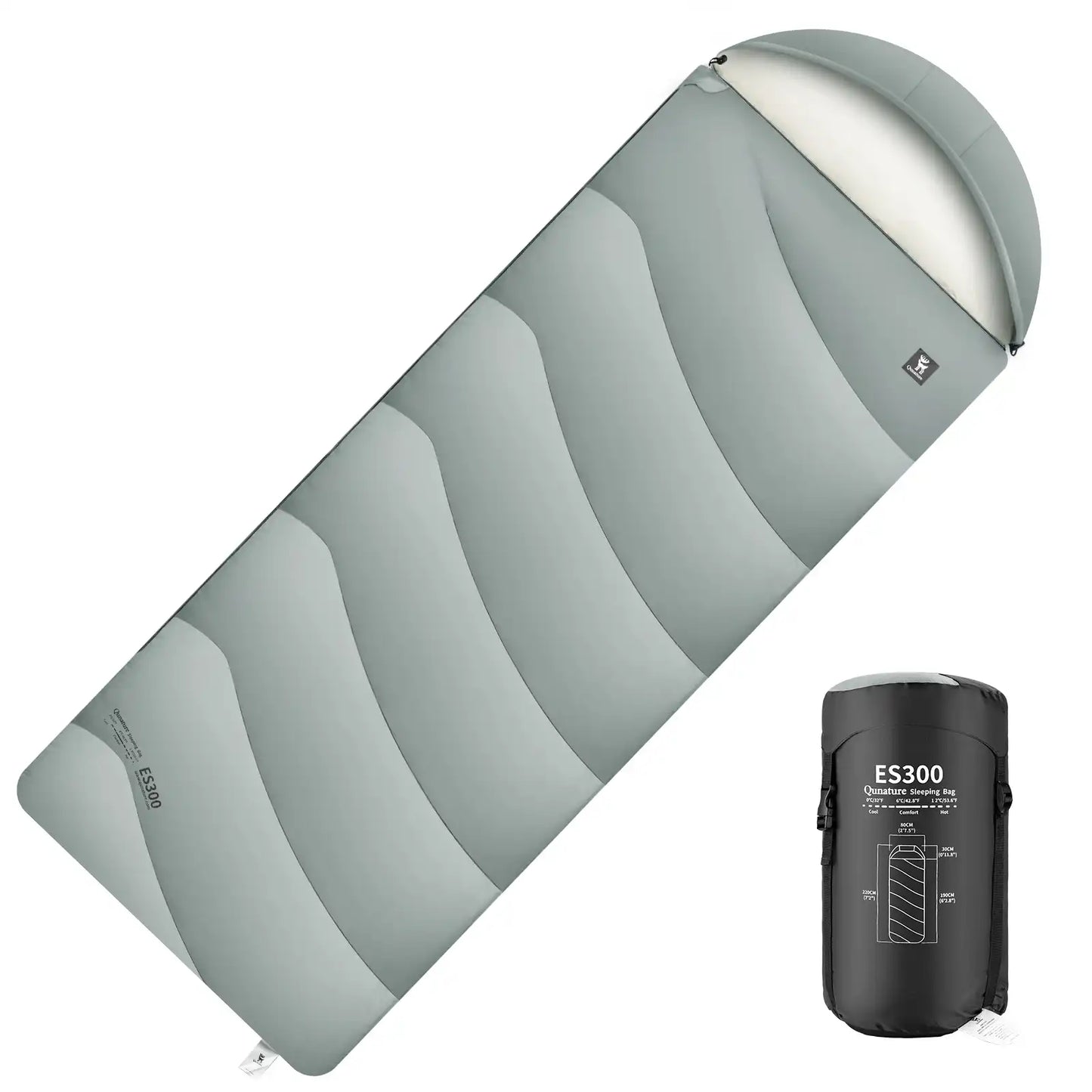 quanture grauer es300 camping-schlafsack