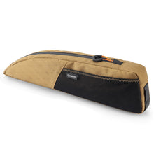 khaki farbene fahrradtasche mit netztasche