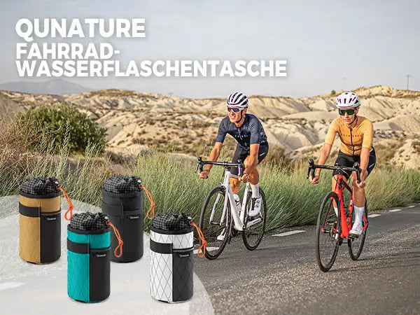 fahrrad wasserflaschentasche im einsatz bei der tour