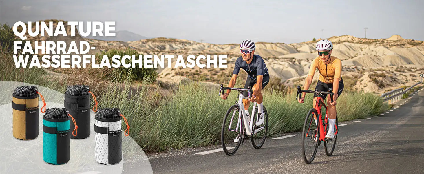 fahrrad wasserflaschentasche im einsatz bei der tour