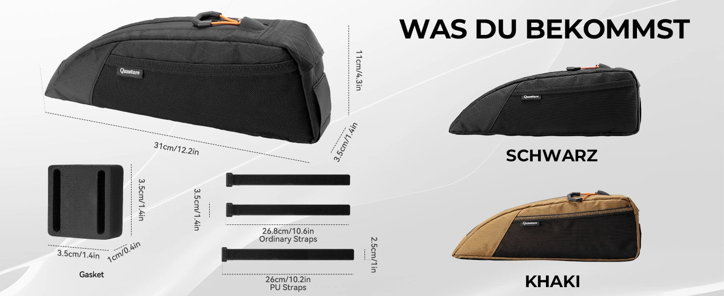 fahrradrahmentasche aerodynamisches design keine scheuerung an den beinen