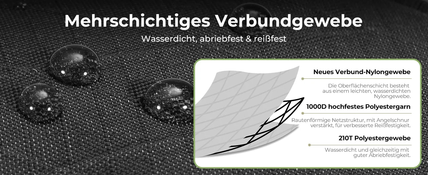 fahrradrahmentasche mehrschichtiges verbundgewebe wasserdicht abriebfest