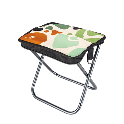 faltbarer camping hocker buntes muster