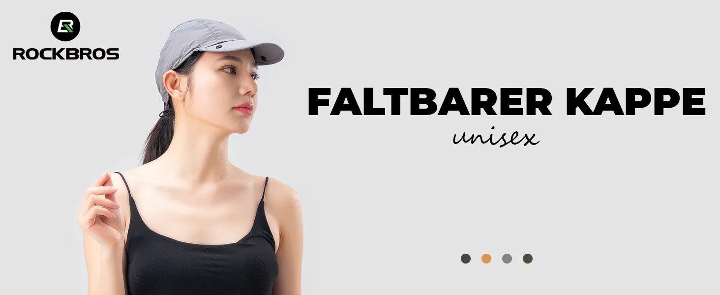 faltbarer unisex sportkappe in verschiedenen farben