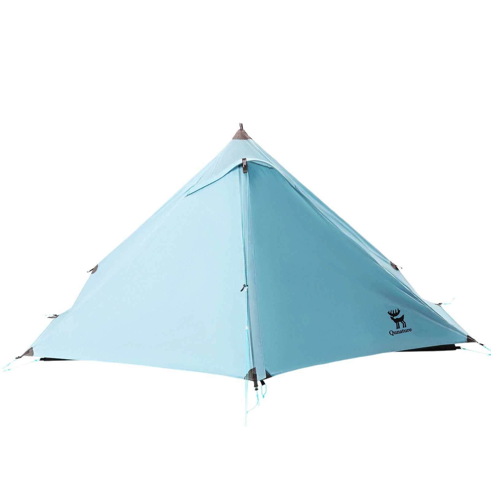 hellblaues pyramidenzelt für outdoor camping