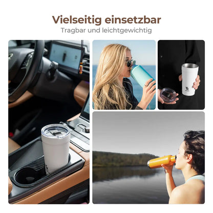 isolierbecher fuer auto, outdoor und alltag