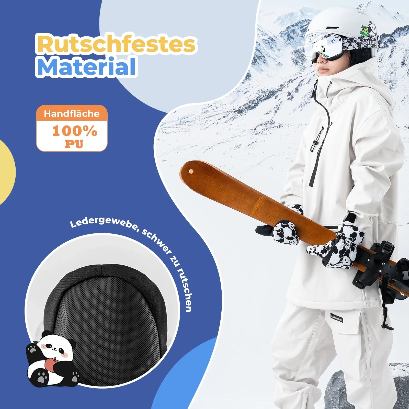 Kinder Handschuhe Winddicht Wasserdicht Warm für Schnee und Ski
