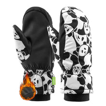 kinder skihandschuhe mit niedlichem pandamuster und warmer isolierung