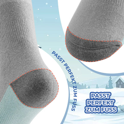 kinder skisocken passform fußspitze grau mint