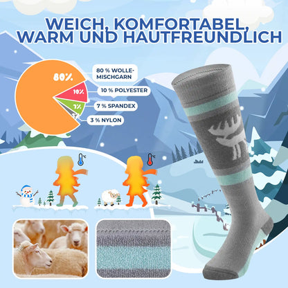 kinder skisocken weich warm und hautfreundlich