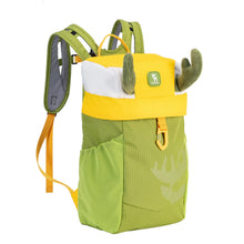 kinderrucksack mit 8l fassungsvermögen, flaschenhalter und reflektierendem logo