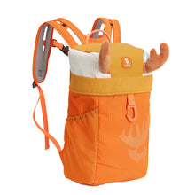 kinderrucksack mit 8l fassungsvermögen, flaschenhalter und reflektierendem logo
