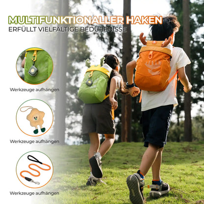 vorderer multifunktionshaken zum anhängen von werkzeugen oder spielzeugen