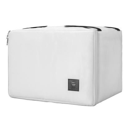 weisse tragbare kuehltasche fuer camping und picknick
