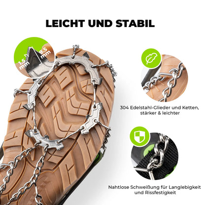 nahaufnahme der kette und abmessungen der spiken