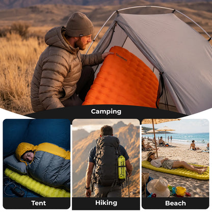 anwendungsbereiche der luftmatratze beim camping, wandern und am strand