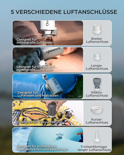 multiple air nozzles for various inflatable items