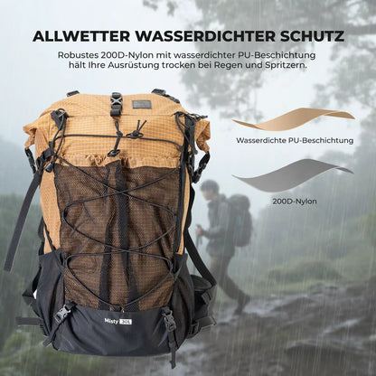 misty 30l backpack with 200d nylon and waterproof pu coating