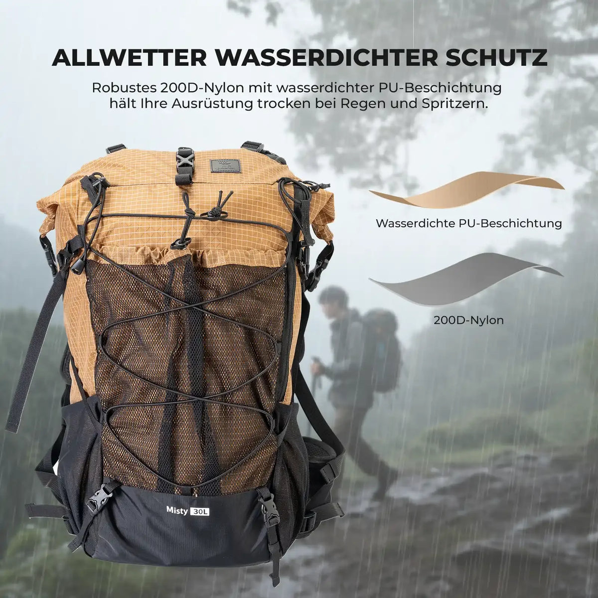 35L Erweiterbarer Outdoor-Rucksack