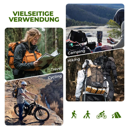 misty 30l backpack used for travel, camping, hiking, cycling
