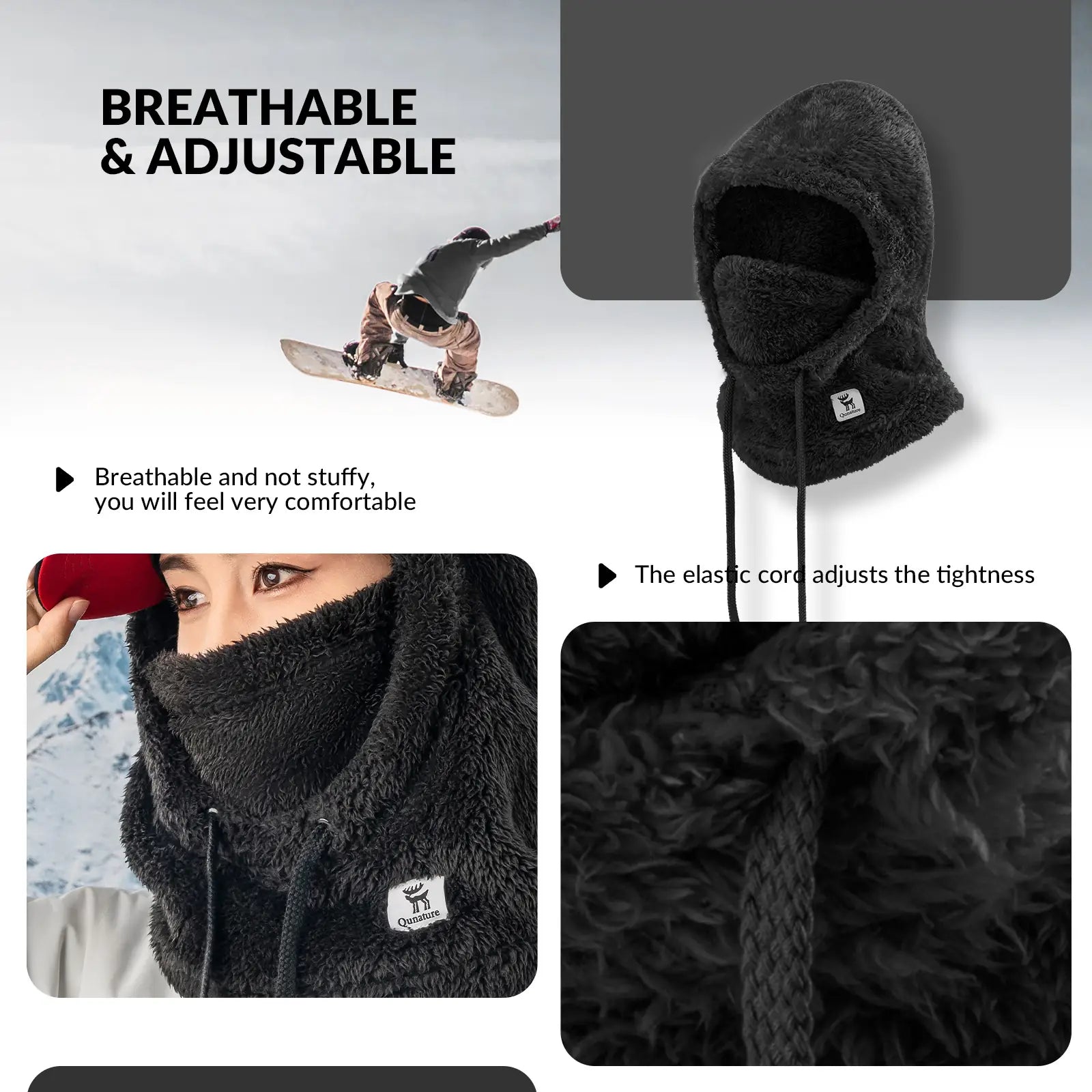 nahaufnahme der hochwertigen fleece-struktur für optimale wärmeisolierung.
