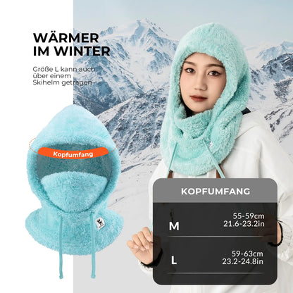 technische details zur winddichten schutzschicht des fleece-schlauchschals.