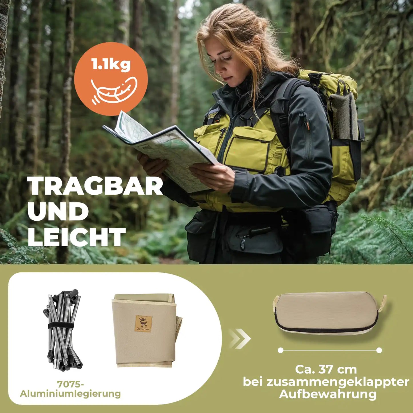 leichter tragbarer outdoor stuhl aus aluminiumlegierung
