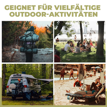 klappstuhl für camping, angeln und wandern