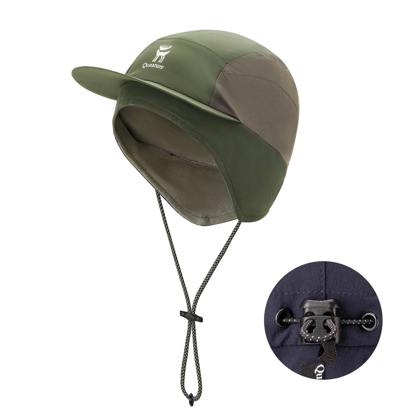 outdoor warme kappe mit verstellbarem zugband und schnellverschluss