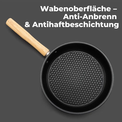 pfanne mit wabenoberfläche und antihaftbeschichtung