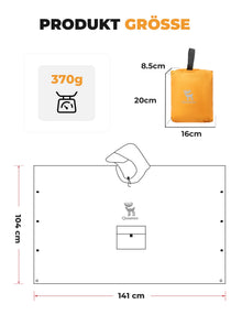 Regenponcho 3-in-1  Wasserdicht & Ultraleicht für Outdoor