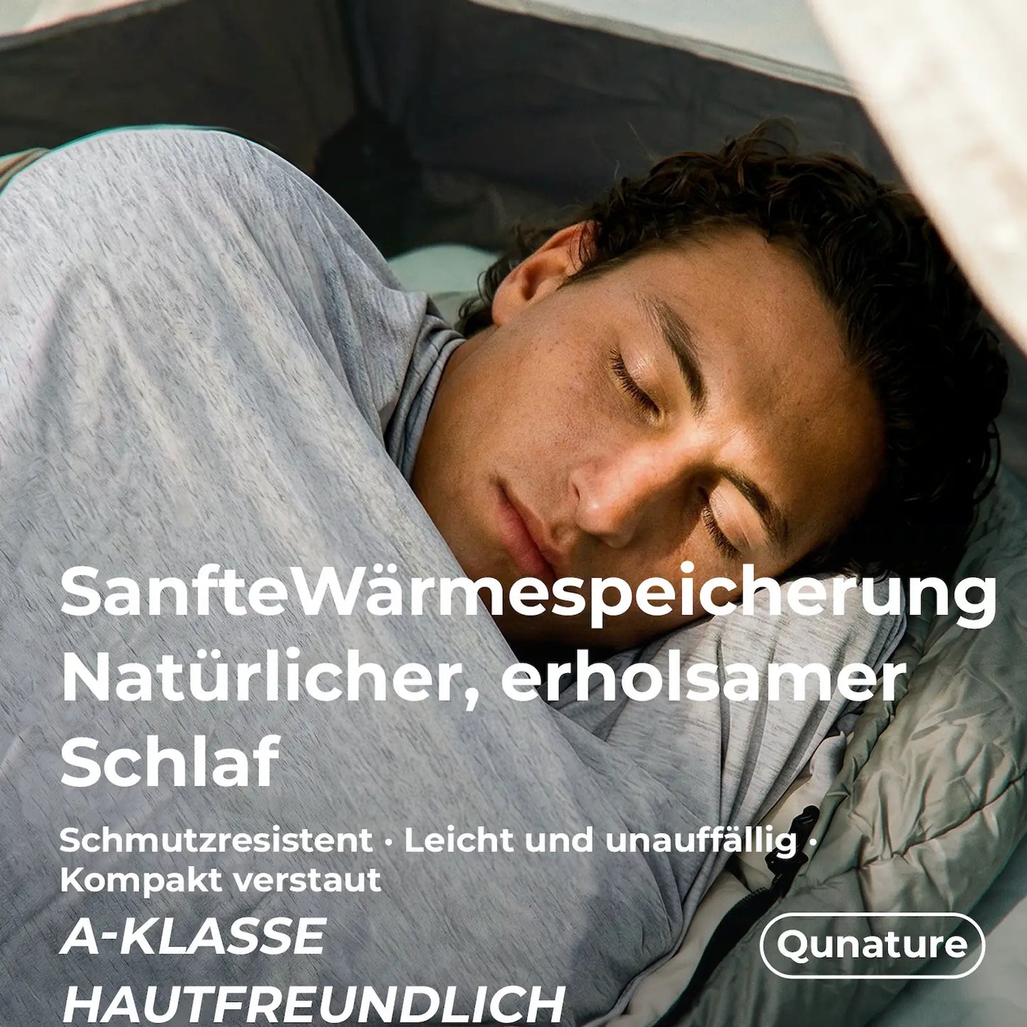 camper schl盲ft mit einlage im zelt