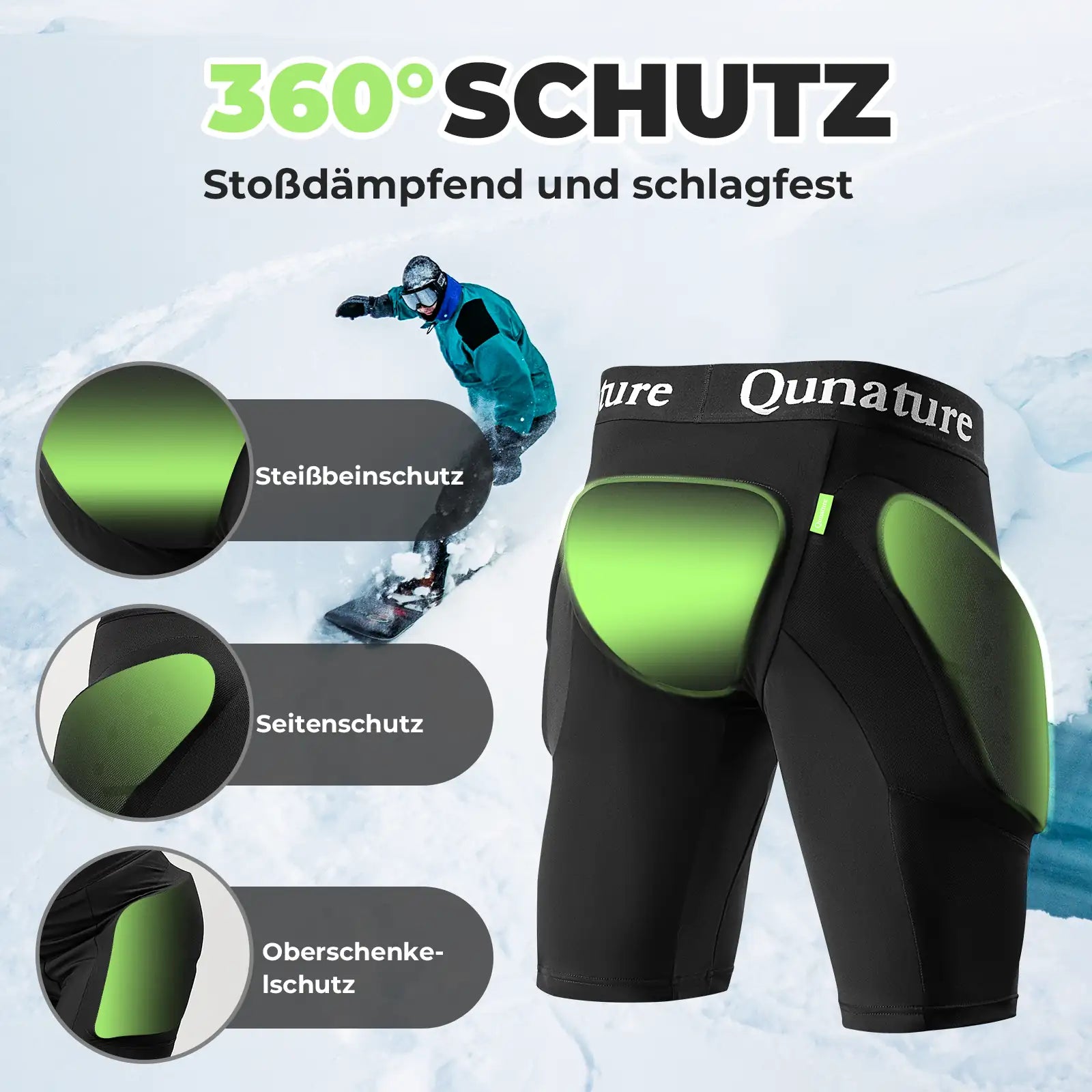 360 grad schutz der schutzhose fuer wintersport