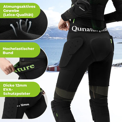 atmungsaktive schutzhose mit elastischem bund und 12mm polstern