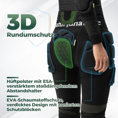 3d rundumschutz der huftschutzhose mit esa-verstärkung