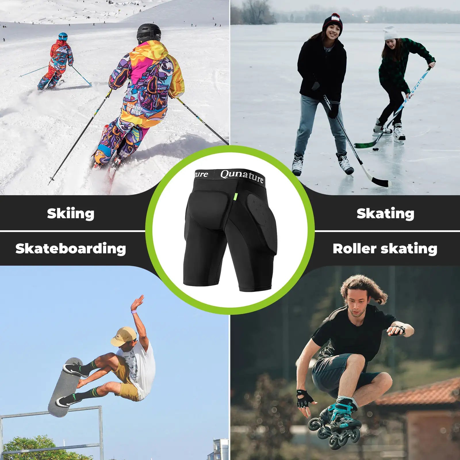 schutzhose fuer ski, skateboard und inline-skaten