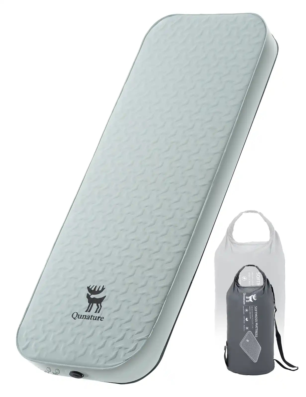 self-inflating sleeping mattress with storage bag