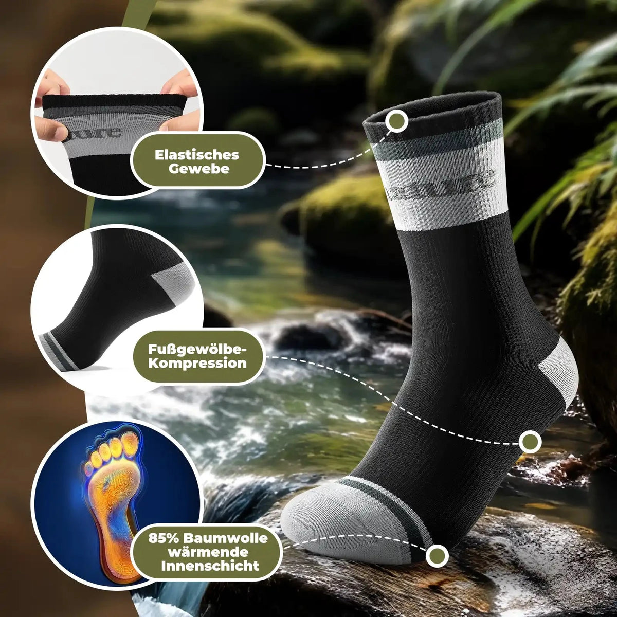 Wasserdichte Outdoor Socken