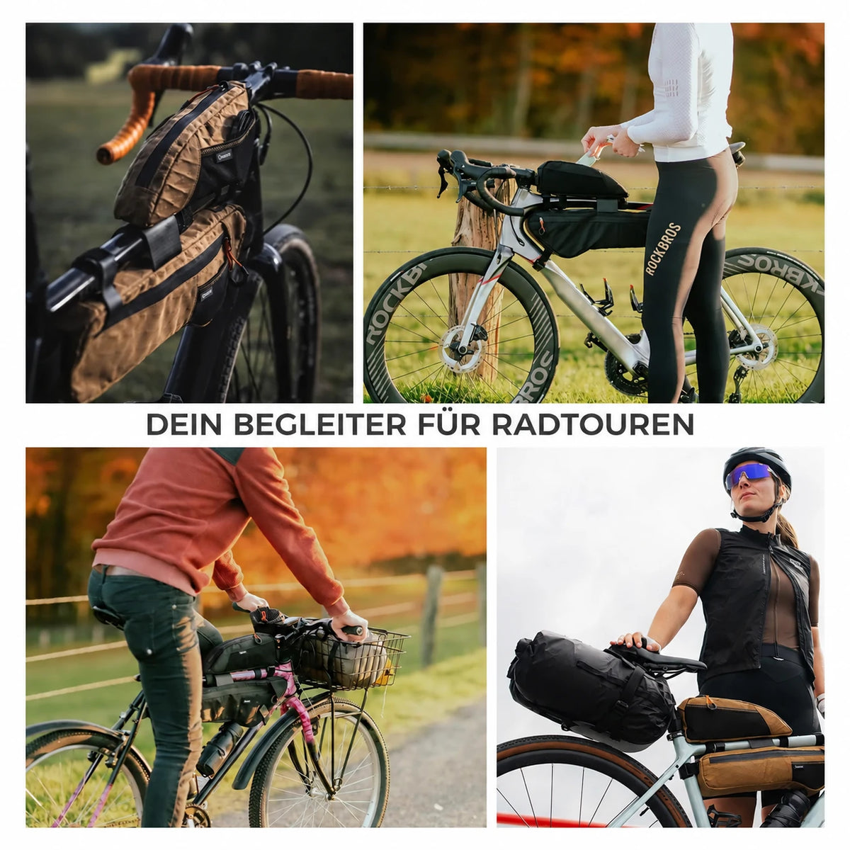 Abweisendes Oberrohr-Tasche für Bikepacking