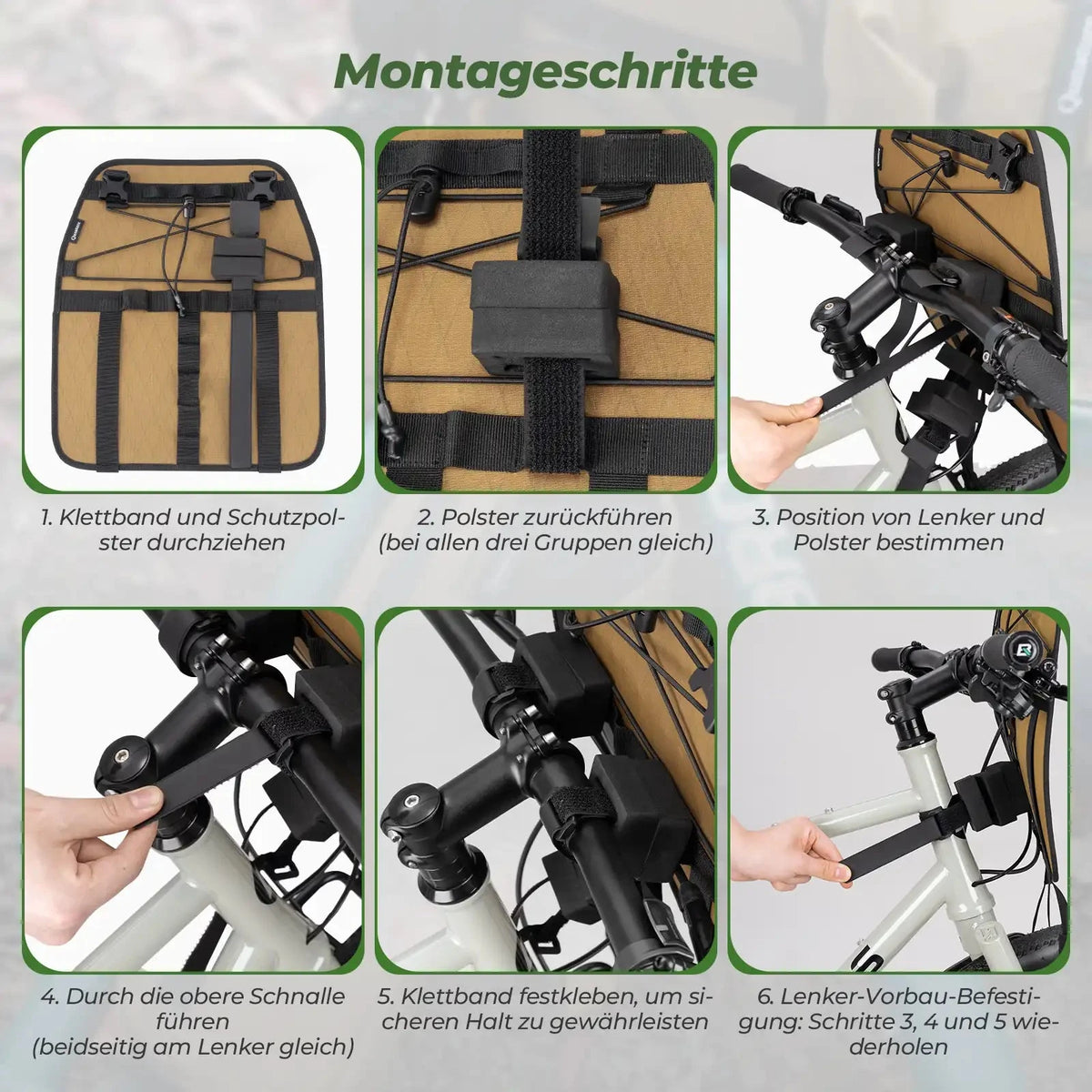 Fahrrad Lenkerhalter+Wasserdichte Kompressionstasche Set