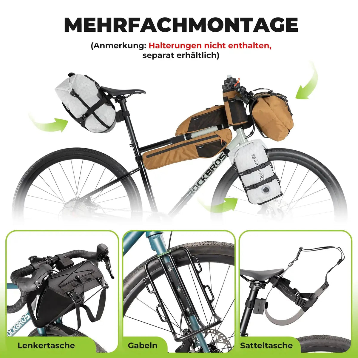 Wasserdichte Bikepacking Kompressionstasche H63