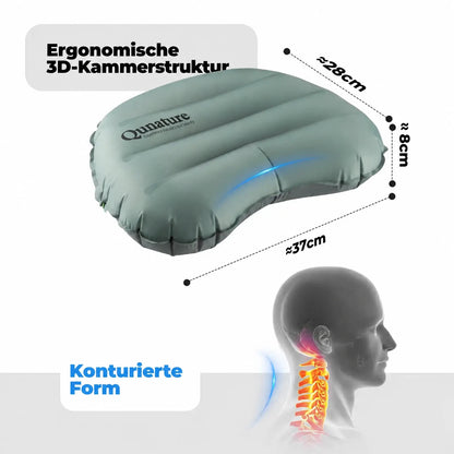 Camping Schlafsystem Set mit Isomatte, Kissen & Luftpumpe