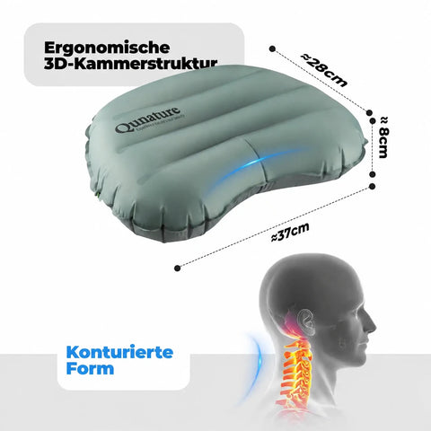 Camping Schlafsystem Set mit Isomatte, Kissen & Luftpumpe