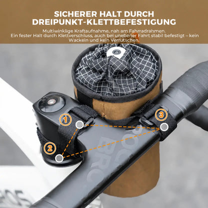 Fahrrad Trinkflaschen Set, isolierte Tasche & faltbare Flasche