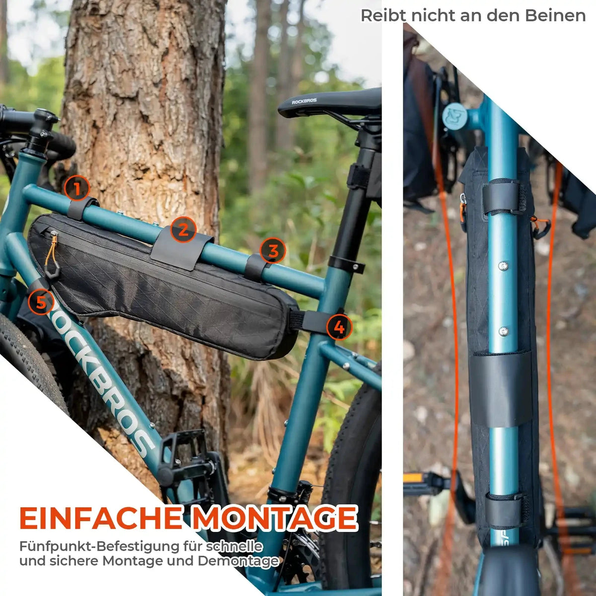 Fahrradrahmen-Tasche – kompakt, wasserdicht & robust