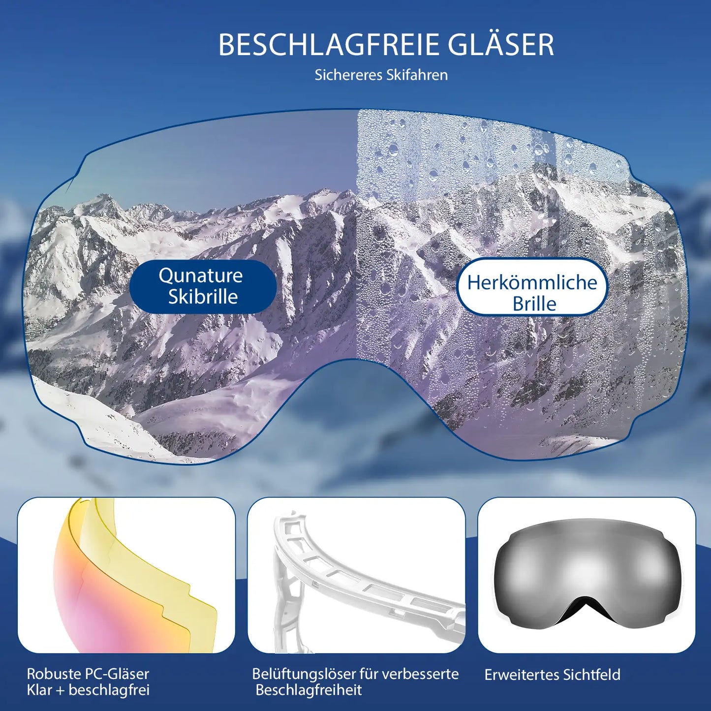 vergleich der beschlagfreien gläser mit silberspiegeln
