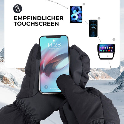 touchscreen-funktion bei schwarzen skihandschuhen