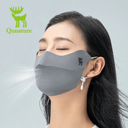 atmungsaktive sonnenschutz maske grau
