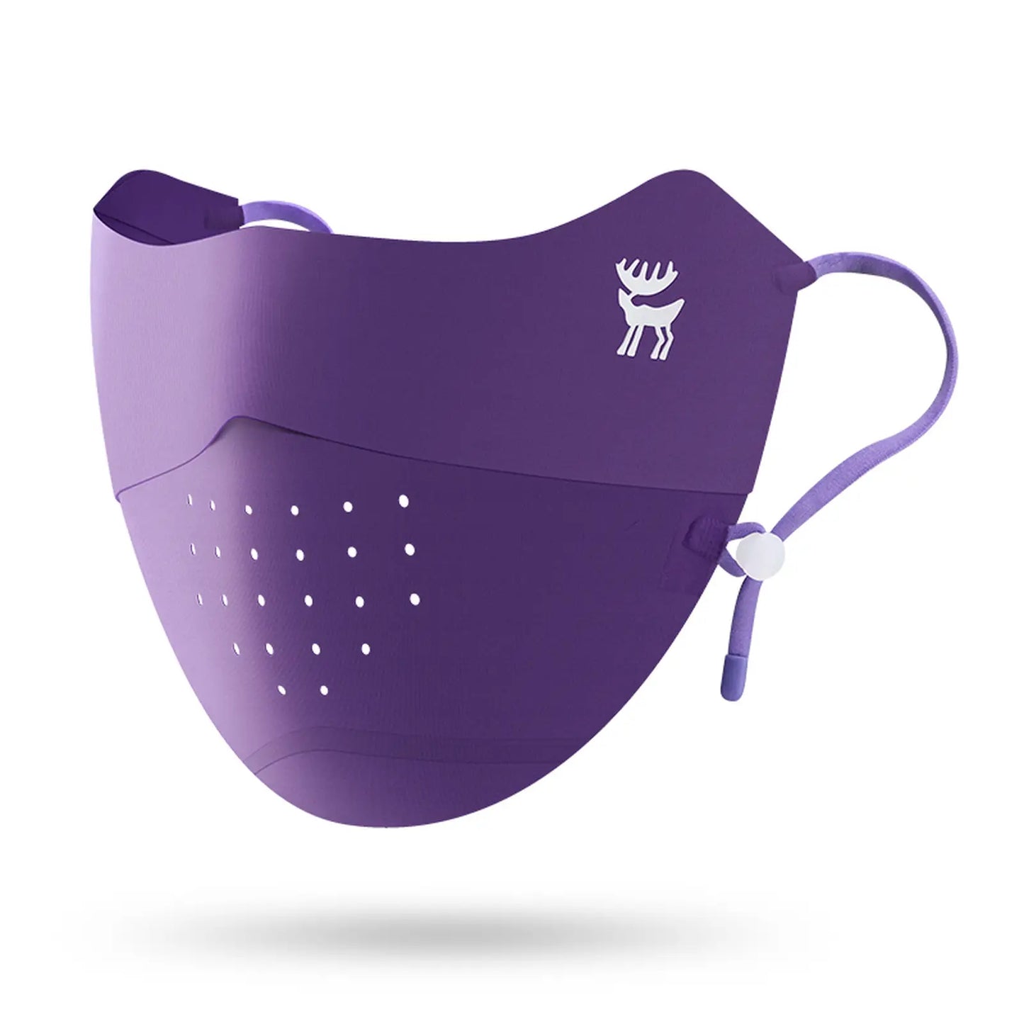 lila sonnenschutz maske mit verstellbarem band